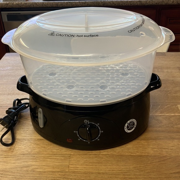 Chef’s counter food steamer plastic/black new without box - Picture 2 of 9